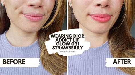 dior lip glow 031 strawberry|Dior lip balm review.